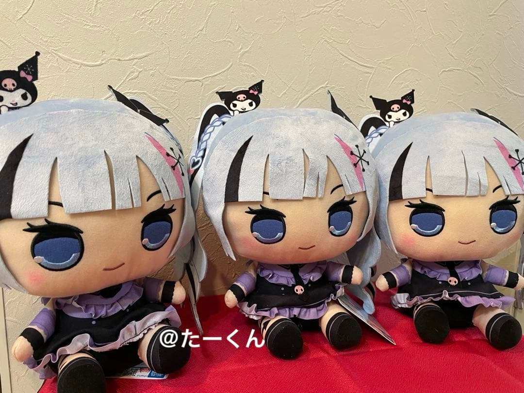 雪ミク×クロミ　きゅるまるBIGぬいぐるみ　ぬいぐるみ　3個セット