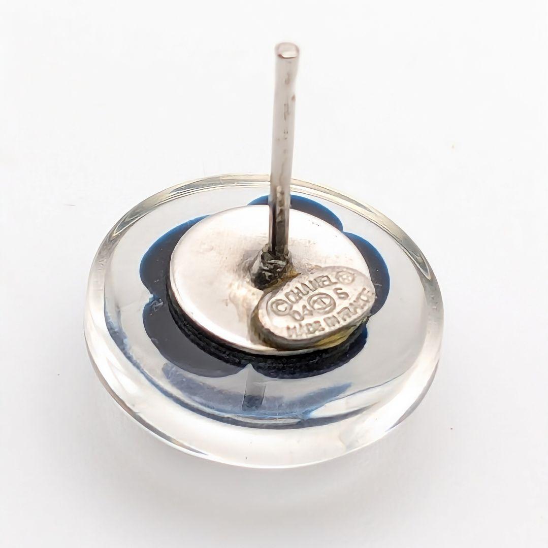 美品 シャネル CHANEL ココマーク フラワー クリア 片方 ピアス