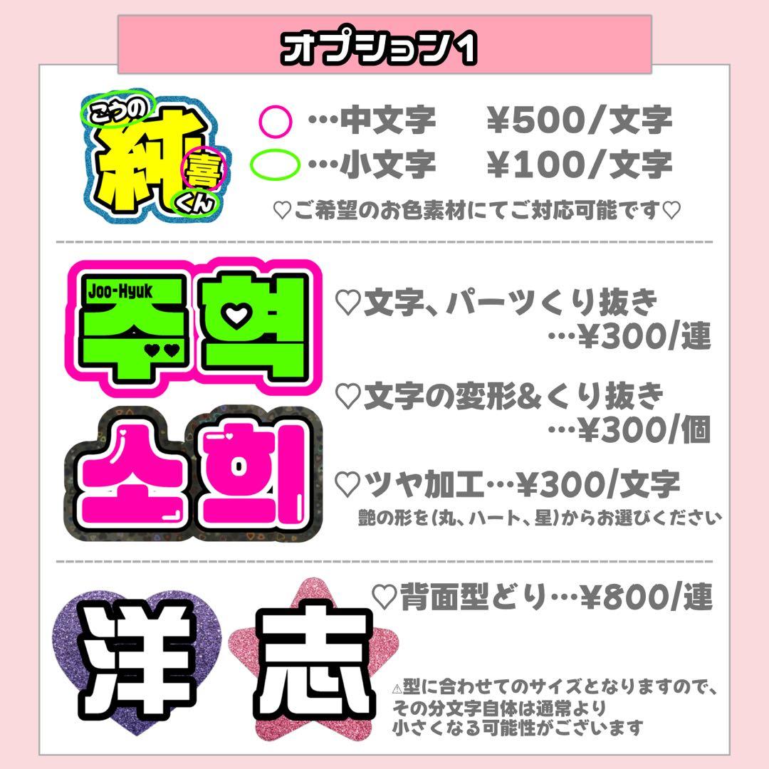 ににに様1/29 うちわ文字 連結文字 応援ボード オーダー うちわ屋さん