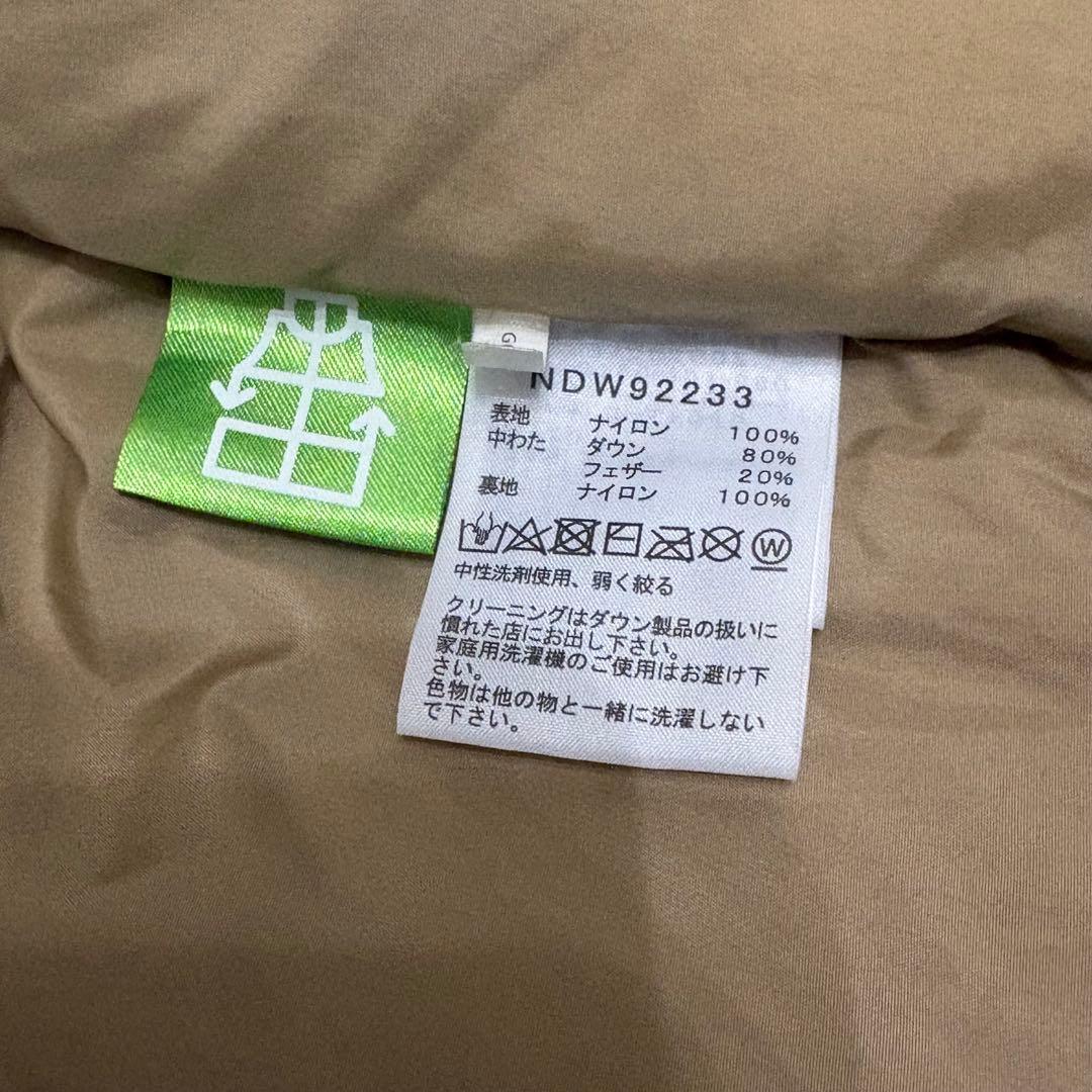 ノースフェイス NDW92233 ヌプシ ダウン ベストメン ズ XL ベージュ