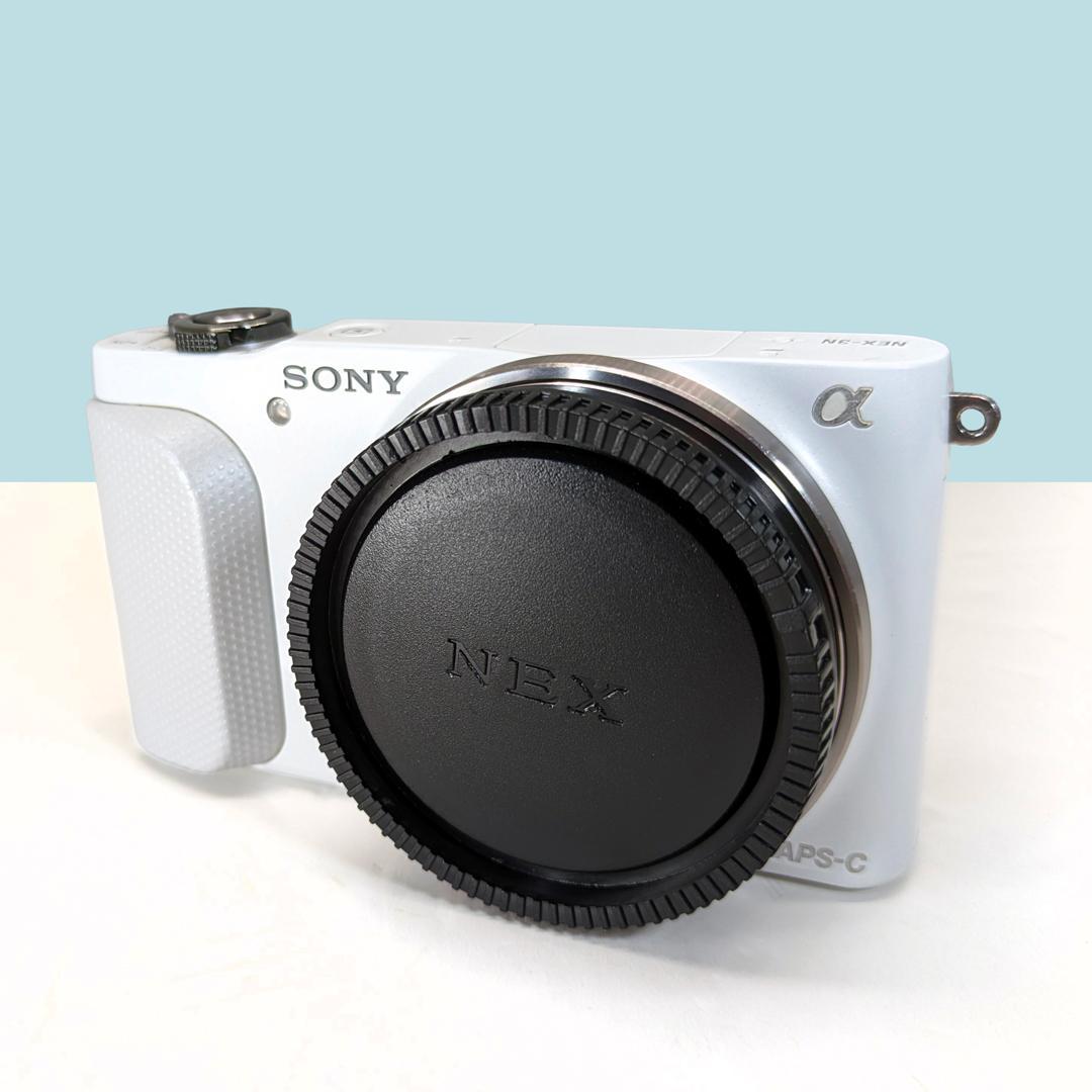 SONY α NEX-3N ホワイト 本体＋ボディキャップ ミラーレス一眼