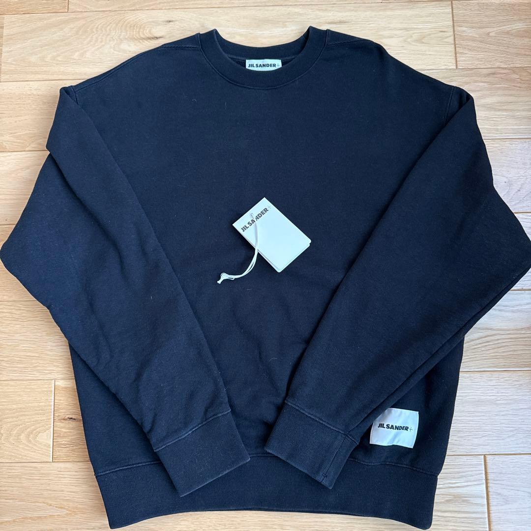 JIL SANDER+ ブラック クルーネック スウェット M