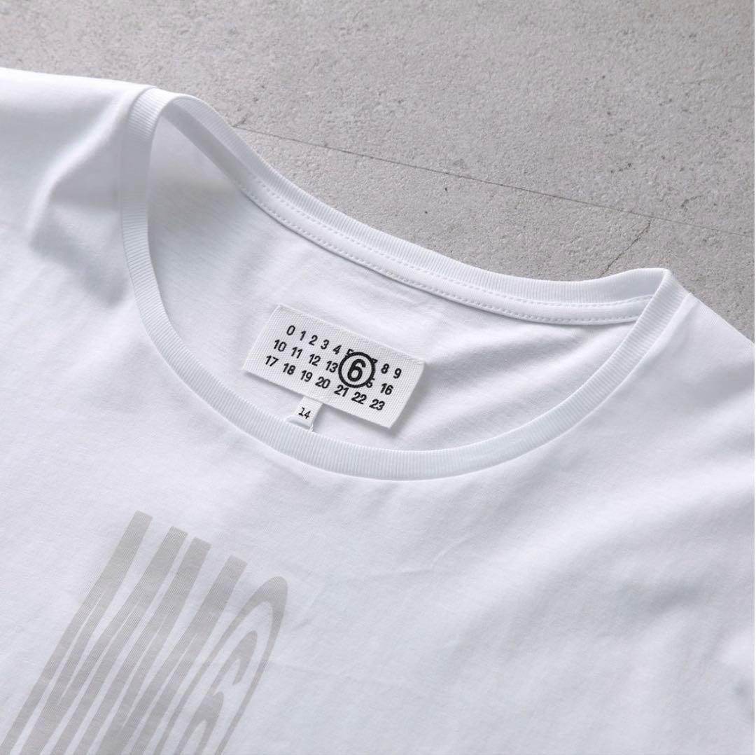 MM6 キッズ14Y クロップドTシャツ ホワイト