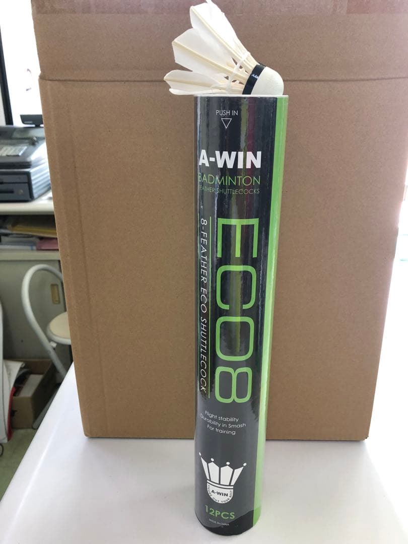 新品未使用 A-WIN ECO8 5ダース 耐久抜群 練習シャトル