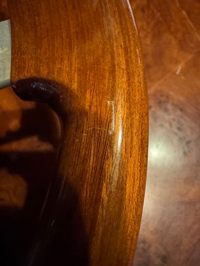 旧車にcomusa italy ウッドステアリング　直径33cm一応ジャンクにて