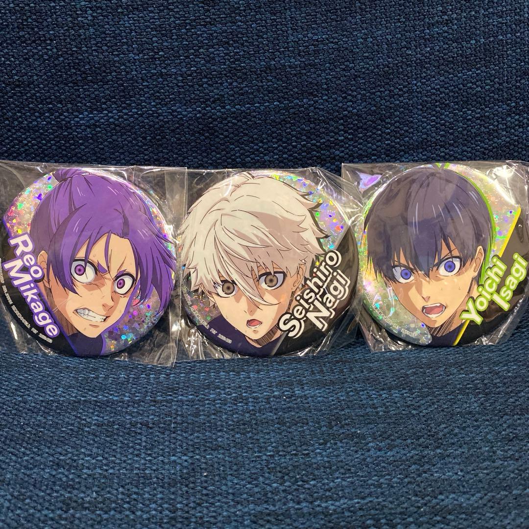 ブルーロック GIGO限定ホログラム缶バッジ(潔世一・凪 誠士郎・御影玲王)