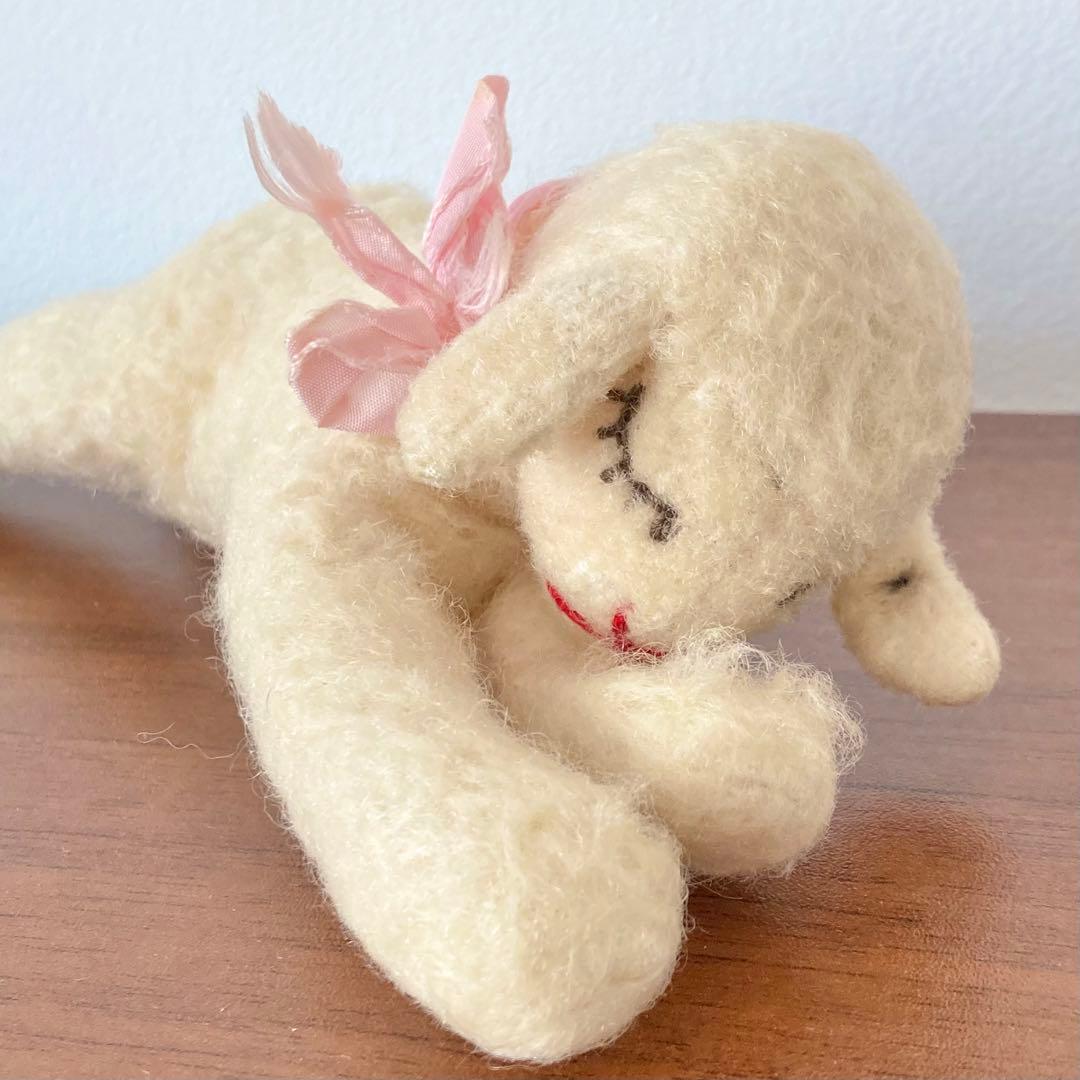 オールドシュタイフ　お眠りラミー　ひつじ　シュタイフ　ぬいぐるみ　ヴィンテージ