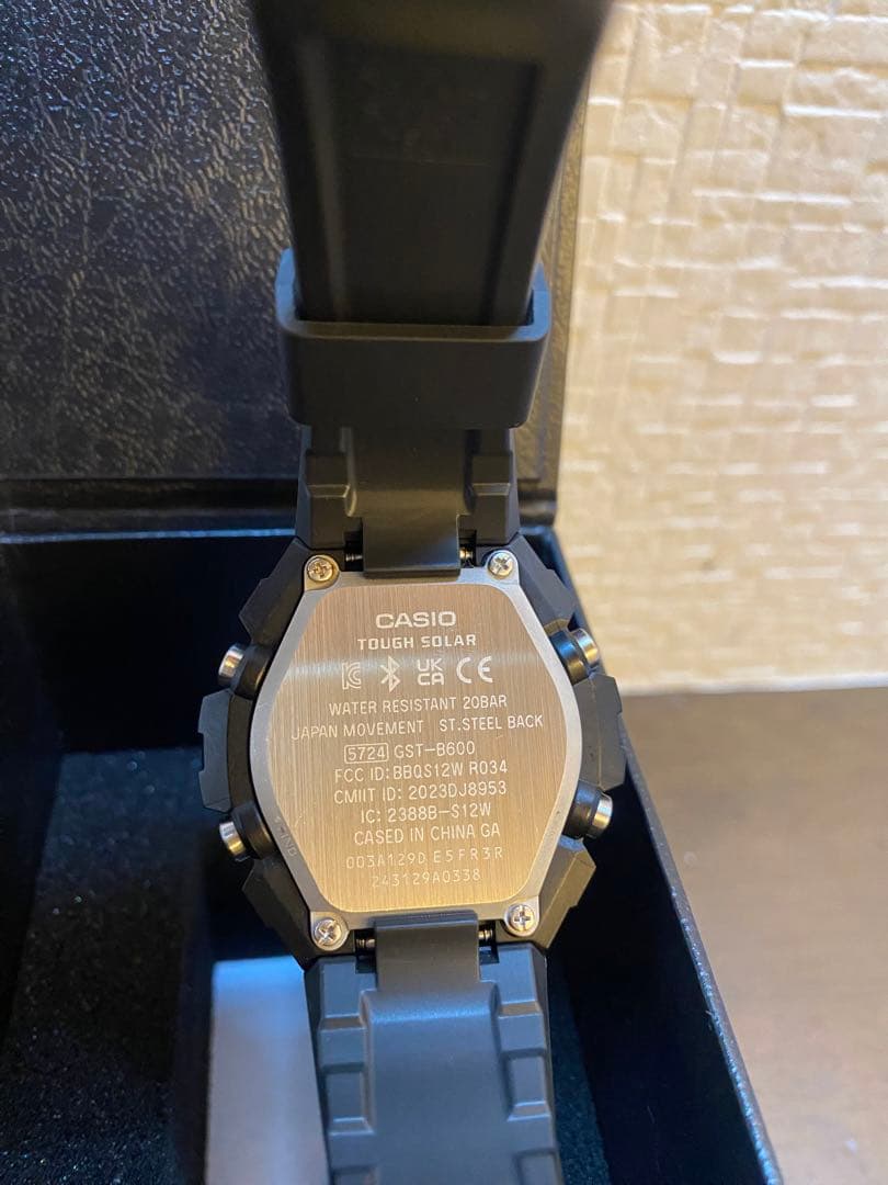 【使用僅か極美品】G-SHOCK GST-B600-1AJF Bluetooth