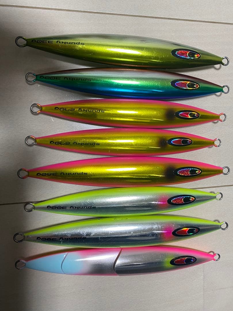 SFCメタルジグ 8個セット スパンキー7本、クランキー1本