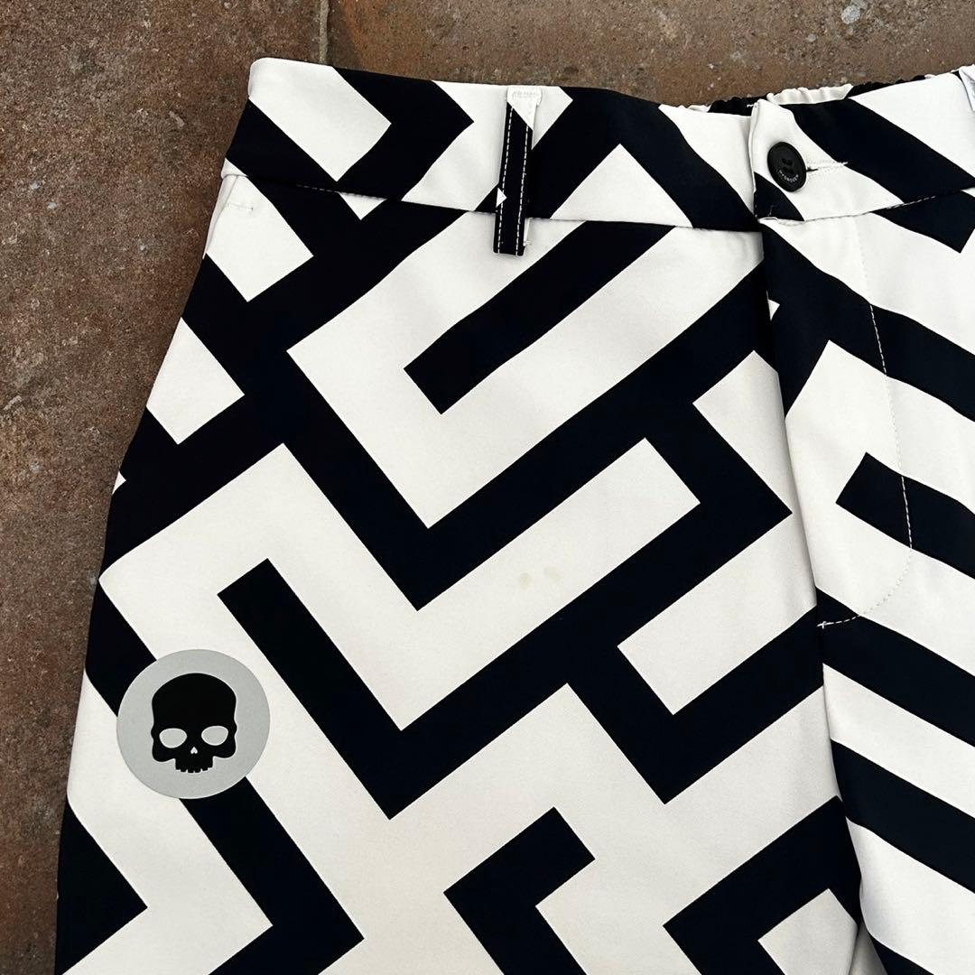 HYDROGEN GOLF ハイドロゲン ストレッチパンツ 幾何学柄 Mサイズ