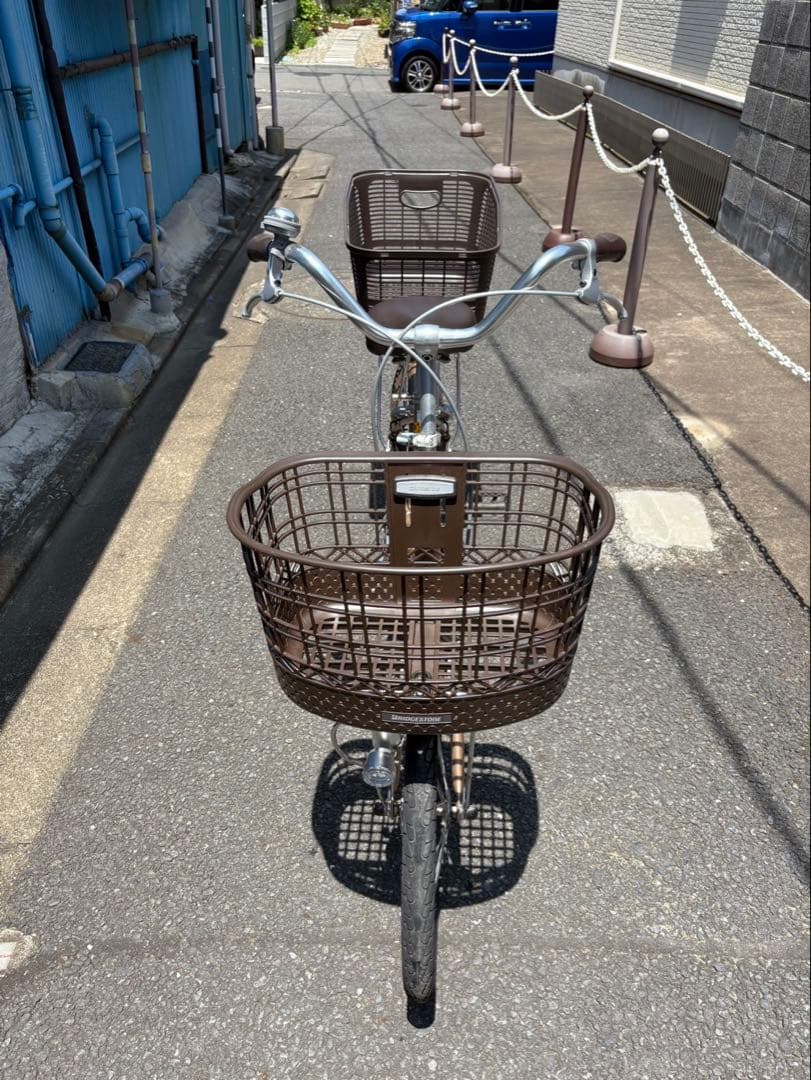 ブリヂストン自転車 本体 バスケット2つ付き