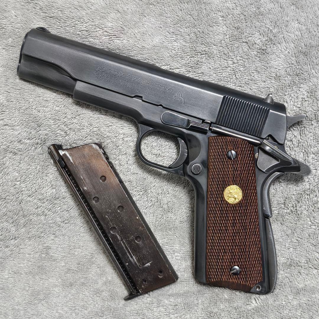 WA Rタイプ純正HW コルト ガバメント S70 ブルーイング ダメージ加工