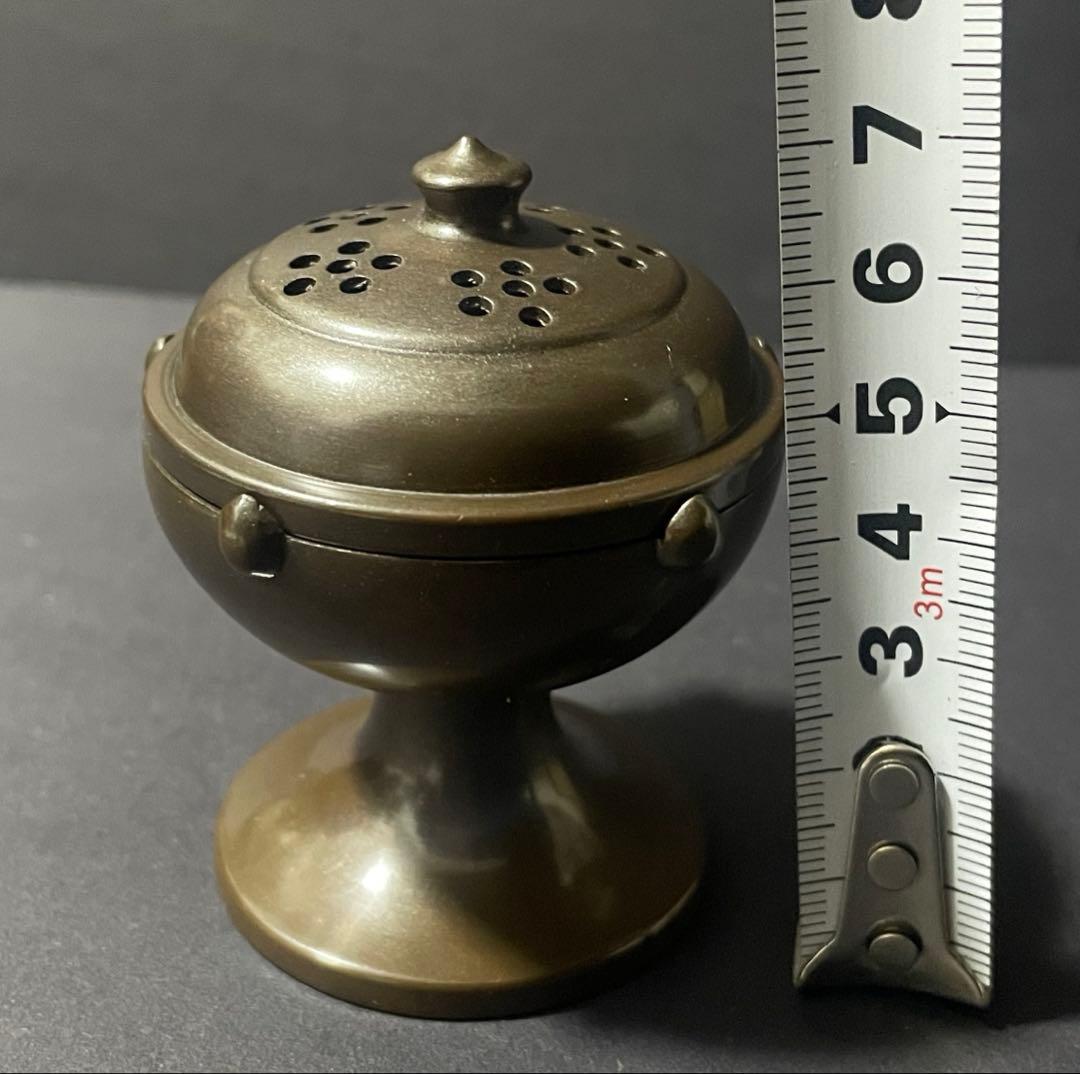 極美品　唐銅　穂屋蓋置　火舎蓋置　高木治良兵衛（造） 共箱付き　茶道具