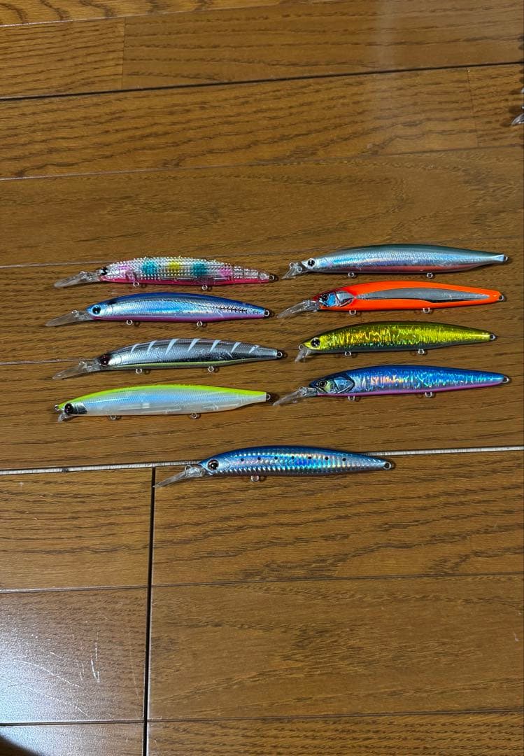 セットアッパー125×3 湾岸ミノー×2 他ミノー×4 計9点です。