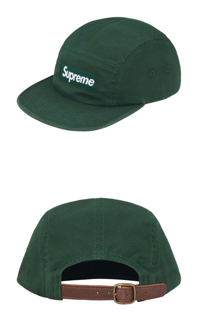 帽子 Supreme washed chino twill camp cap 25FW