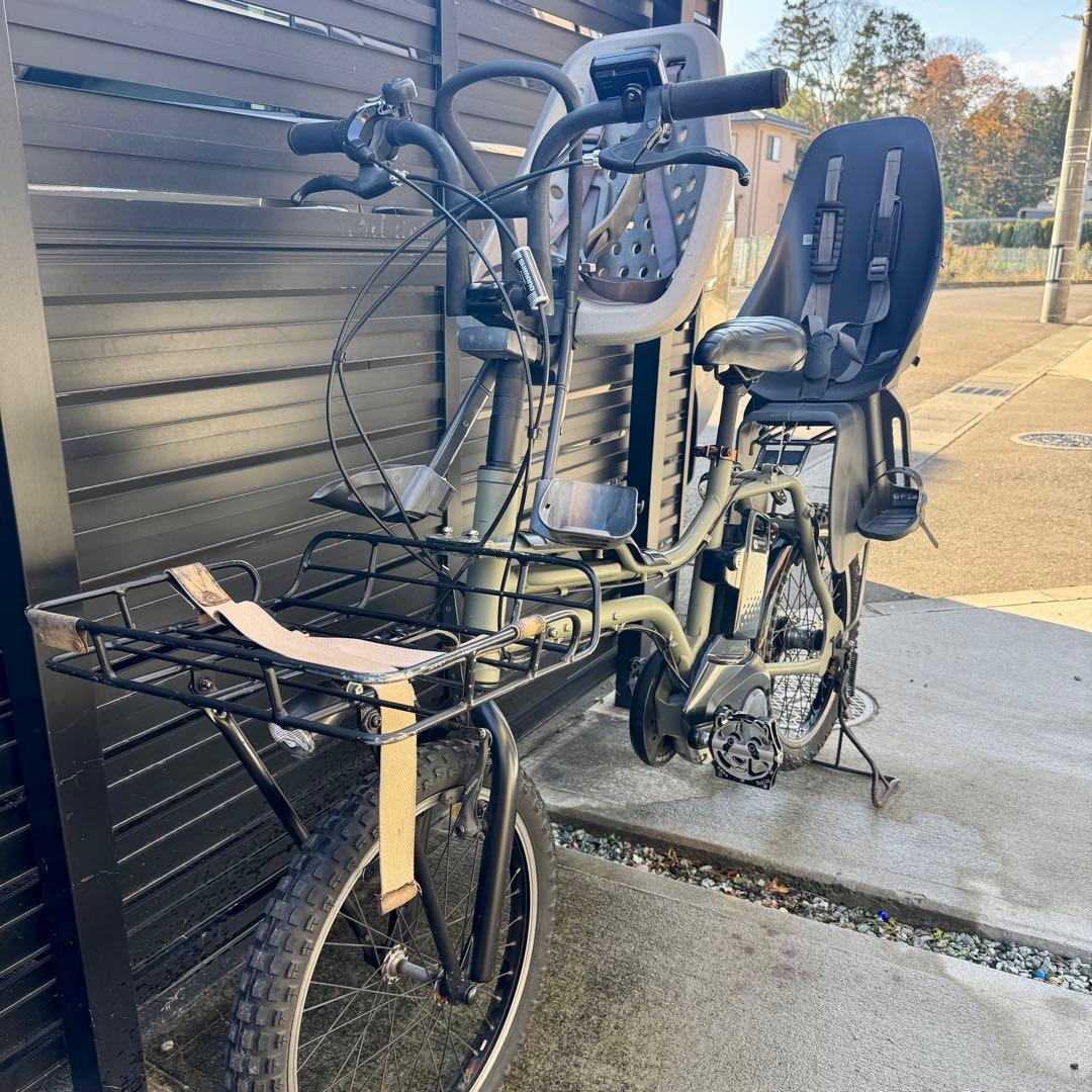 Panasonic ez カスタム　電動アシスト自転車 前後チャイルドシート付き