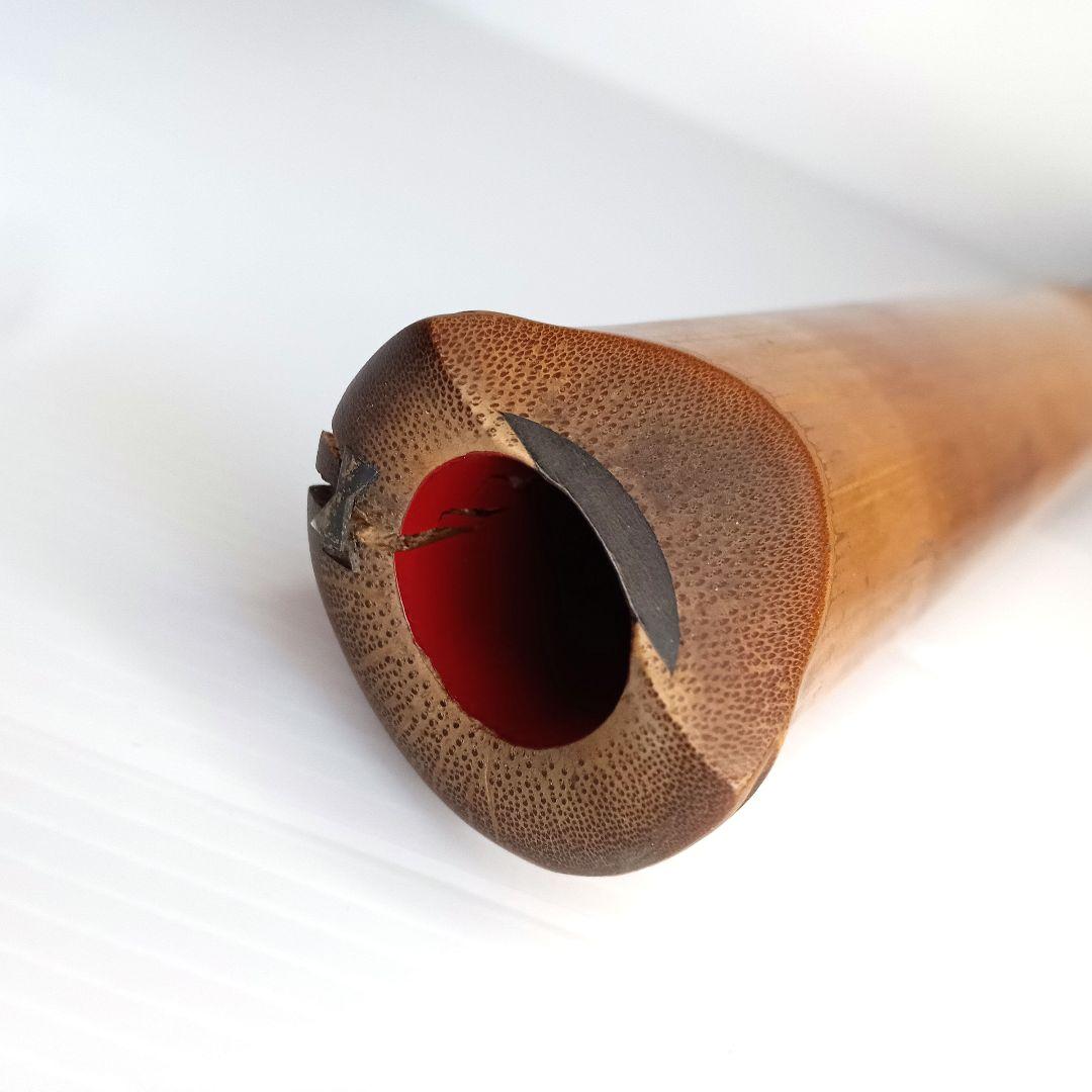 尺八 雨月銘 尺八 長さ54cm 1尺8寸 和楽器 本体 中継ぎ ケース付