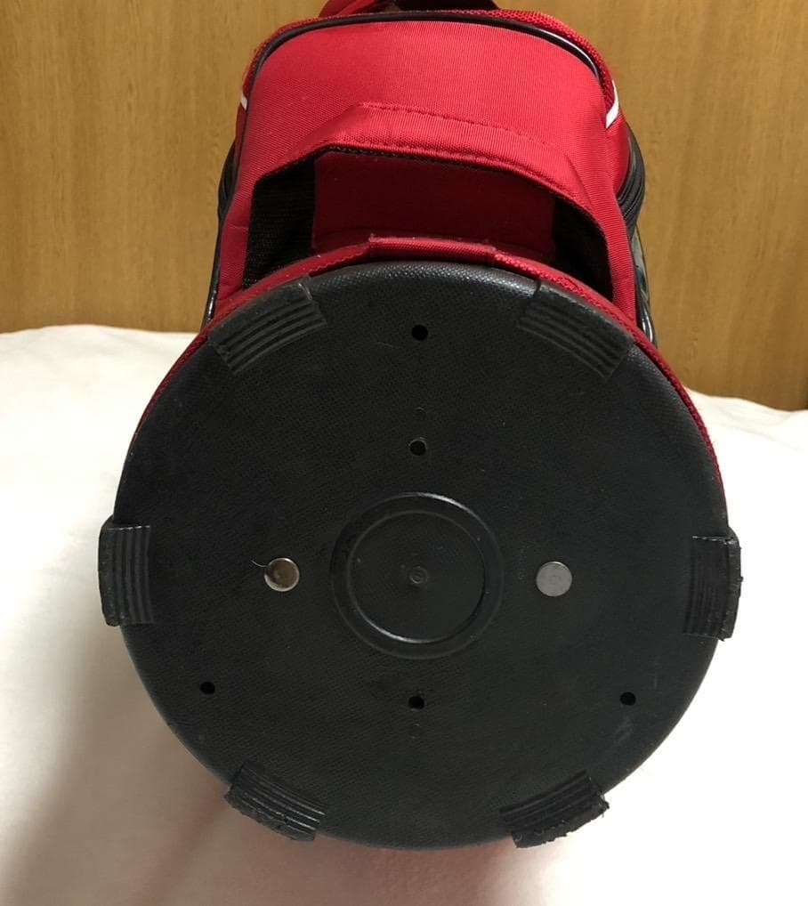 美品 ルコック ゴルフバッグ 9.0型 ブラック/レッド プロ仕様 送料込み