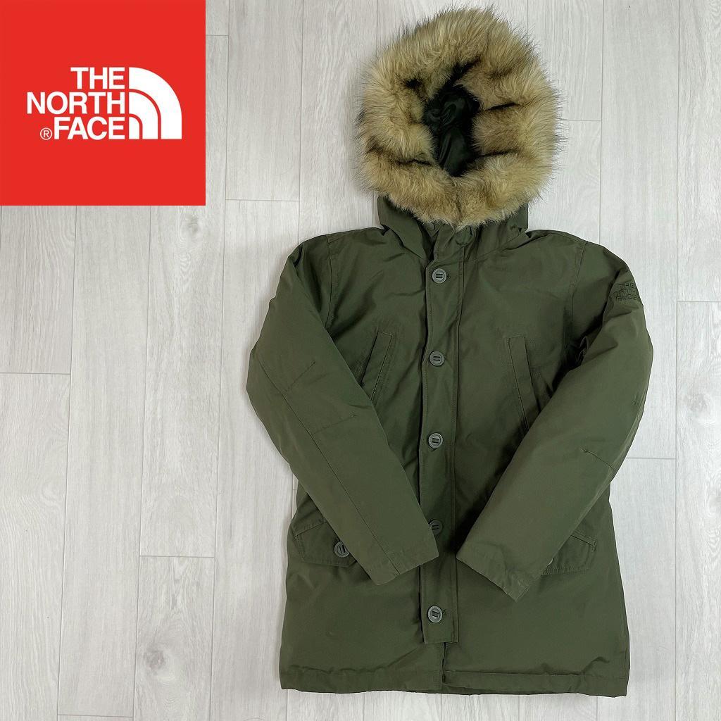 ノースフェイス　ダウンジャケット　ホワイトレーベル　カーキ　メンズS　プロヒート