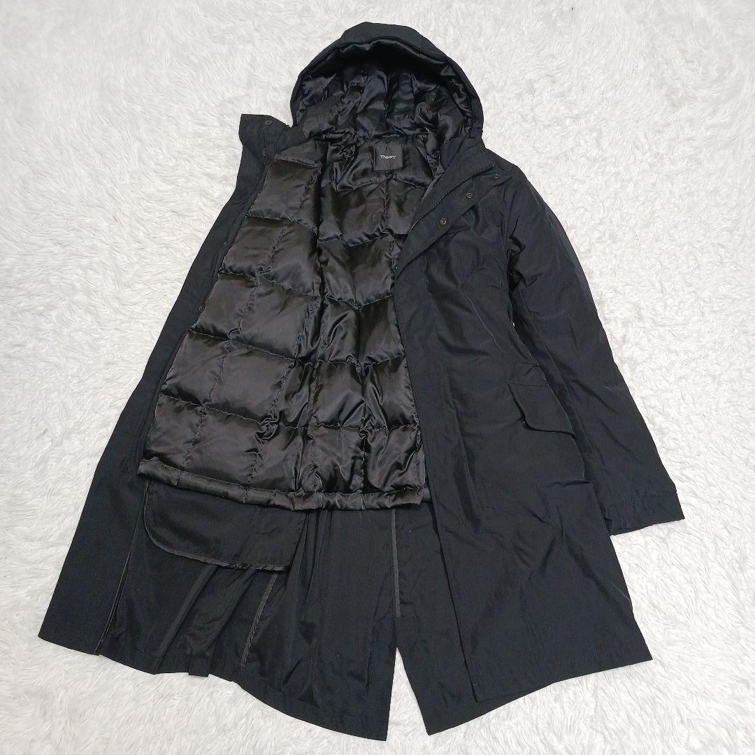 ✨極美品✨セオリー　JAYSE　MEMO.TWILL　フーデットダウンコート　S