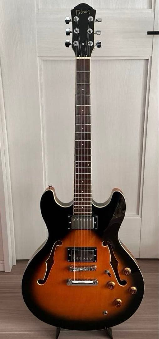 (中古) セミアコ　エレキギター (メーカー不明)サンバースト