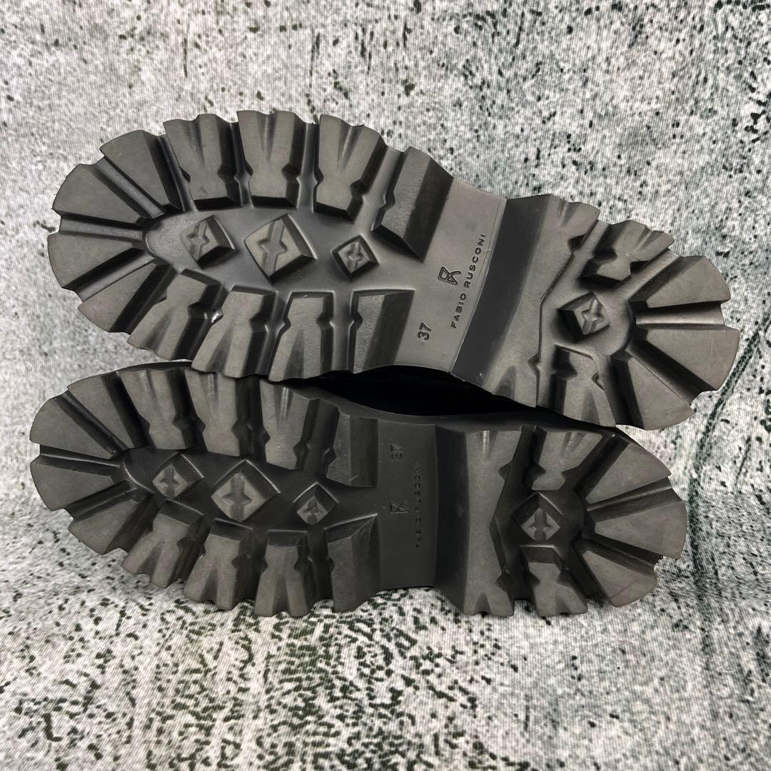 美品 ファビオルスコーニ ローファー ビジュー ブラック 厚底