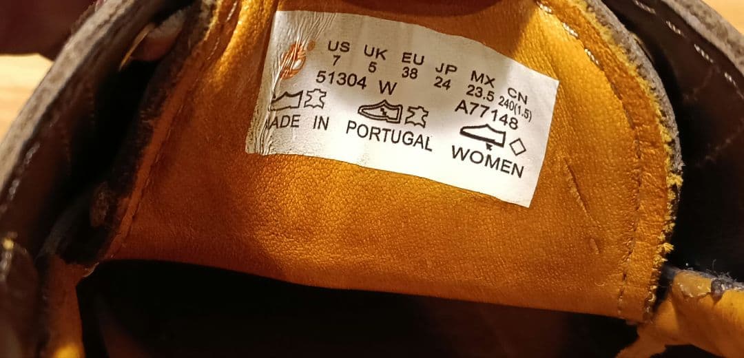 Timberland デッキシューズ A77148 茶 24.0cm ブラウン