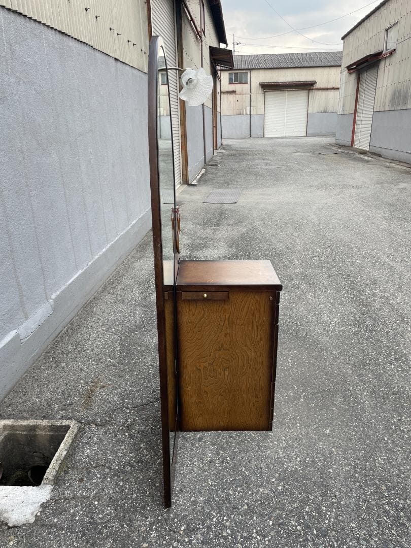★引取価格★ 昭和 レトロ 家具 ドレッサー 日本板硝子 ハイミラー 化粧台
