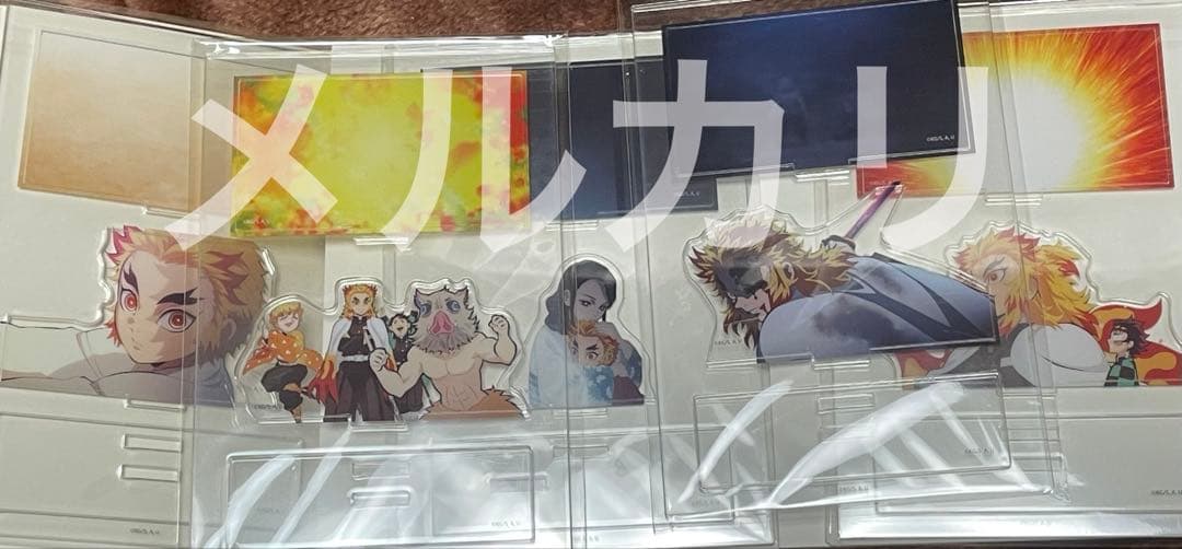 鬼滅の刃 煉獄杏寿郎　無限列車　四周年記念カフェ ジオラマ　アクリルスタンド