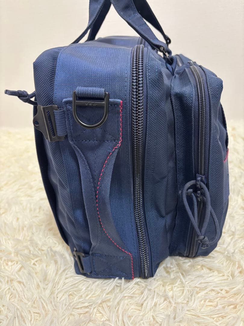 美品BRIEFING BEAMS PLUS / 別注 3WAY BAG NAVY