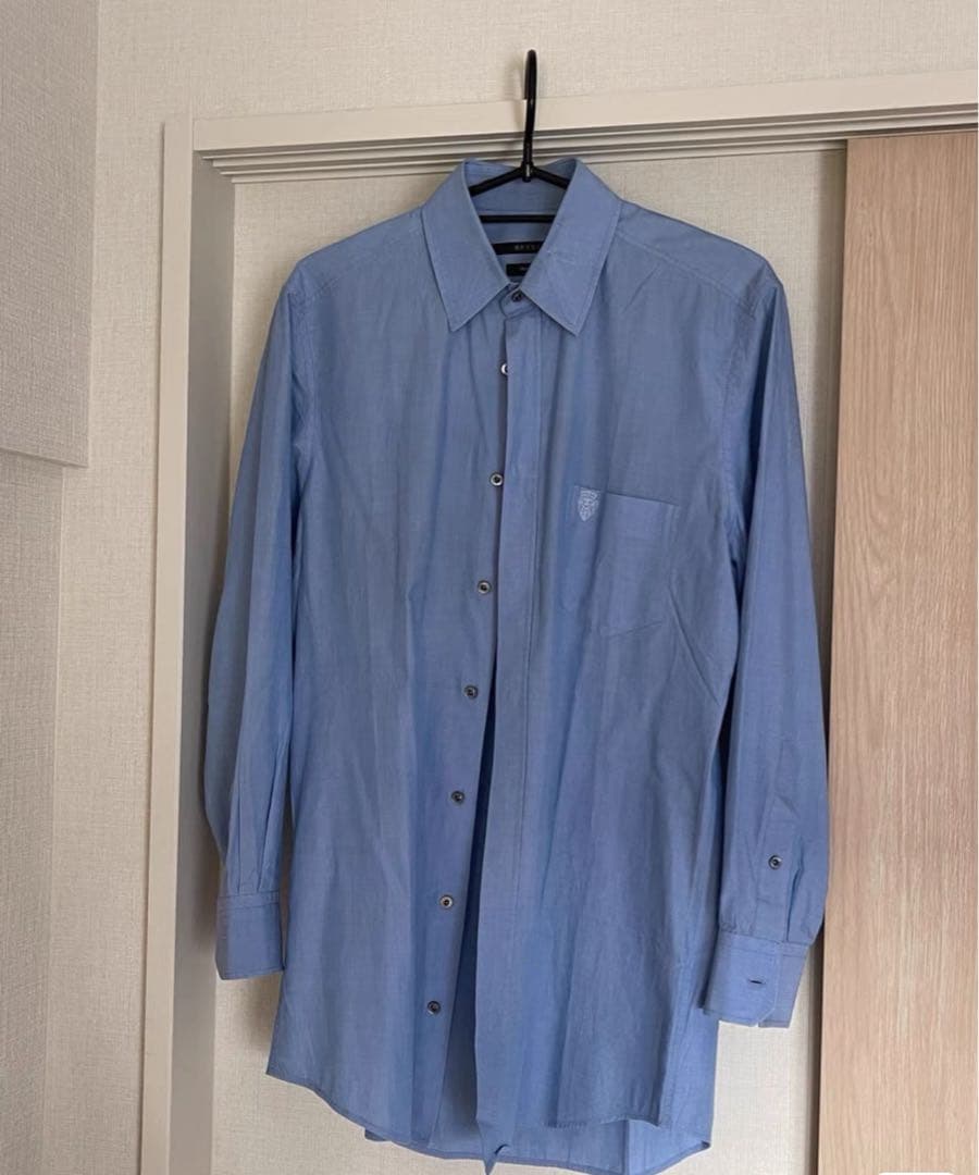 Gucci グッチライトブルー 長袖シャツ ボタンアップ