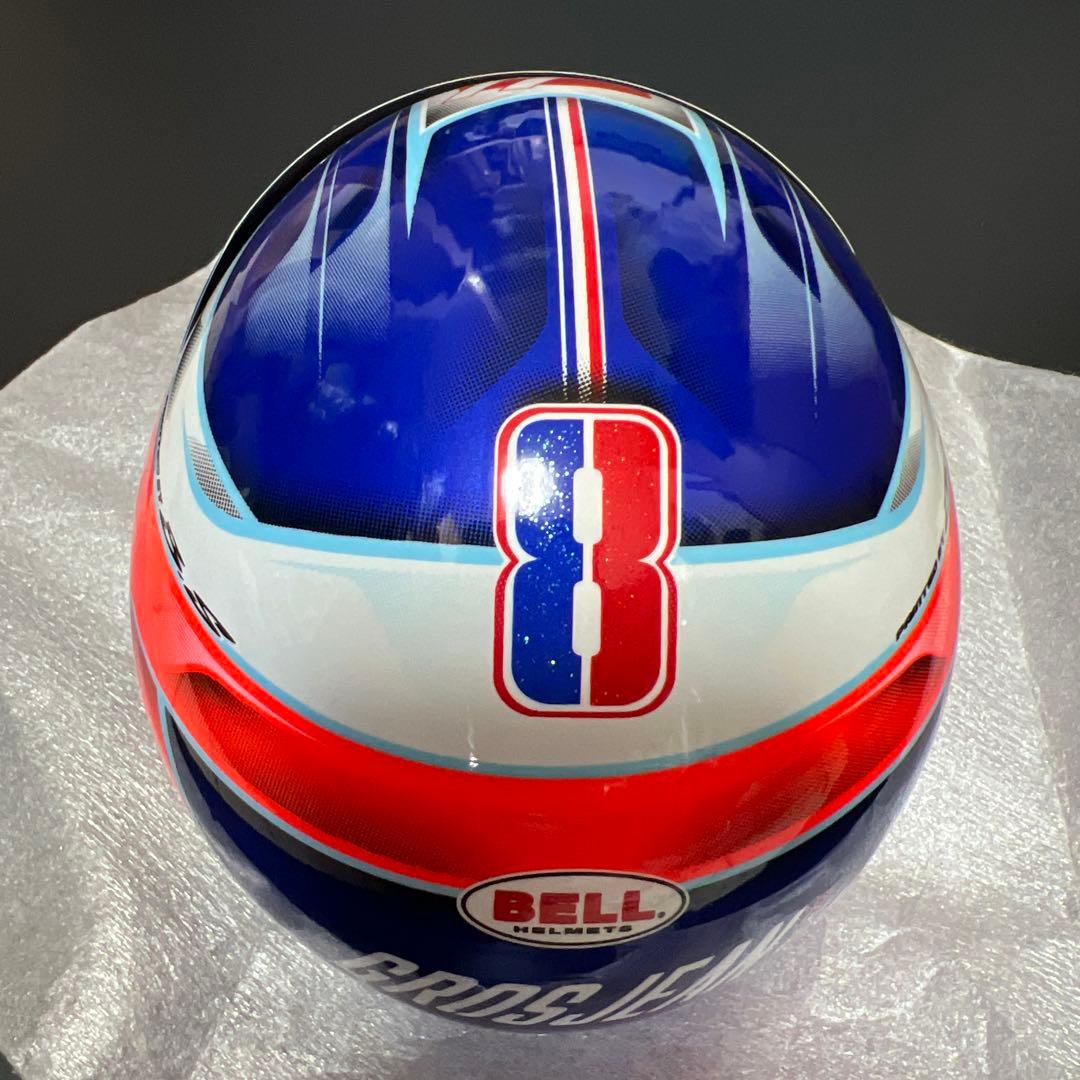 HAAS F1 ロマングロージャン 1/2ヘルメット　オートグラフ入り。