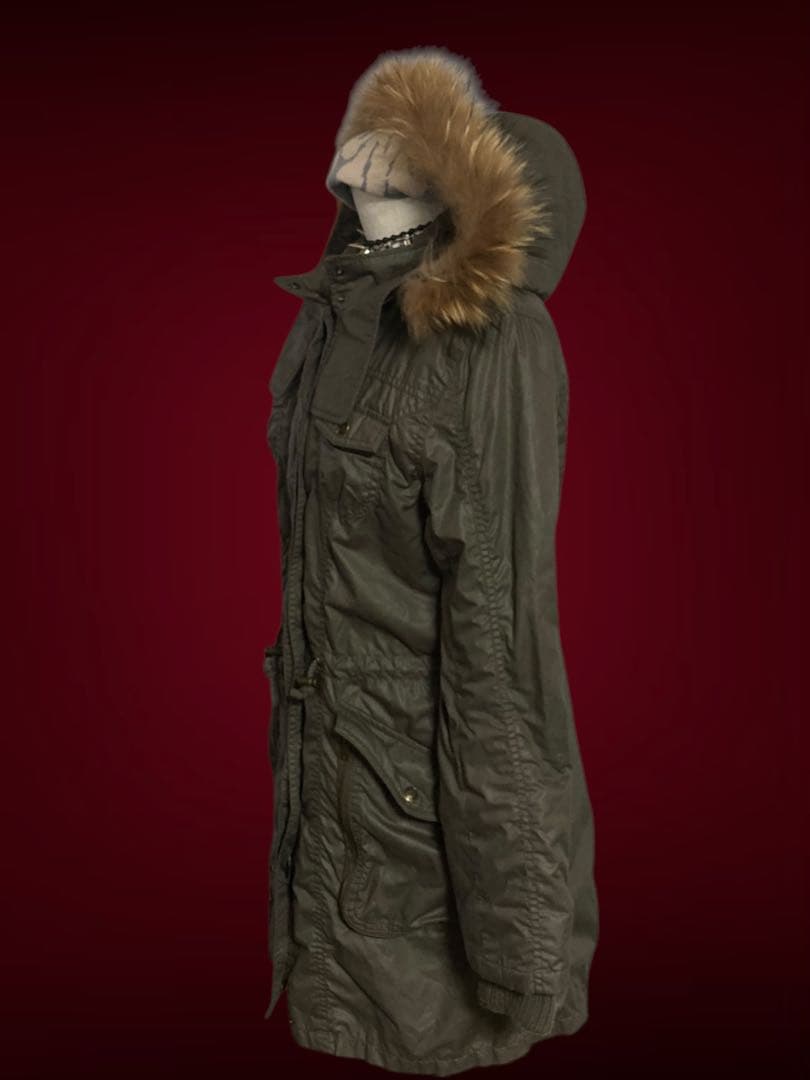 y2kファーモッズ平成ギャルカーキNANAロックフェアリーグランジ古着トレンド