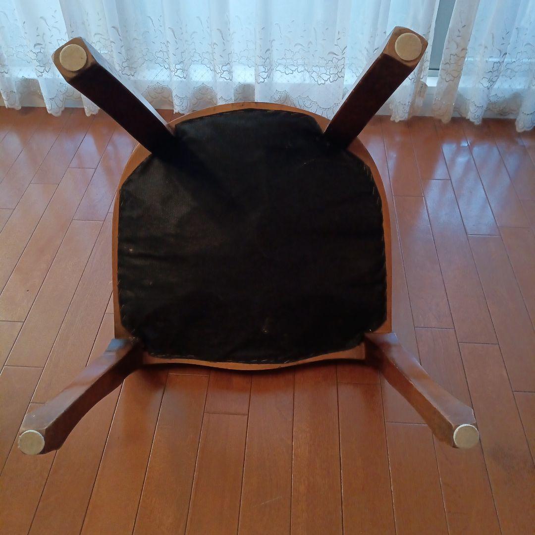 ③猫脚★エレガント★ヨーロピアン★ピンクストライプ布張り★ヴィンテージ★