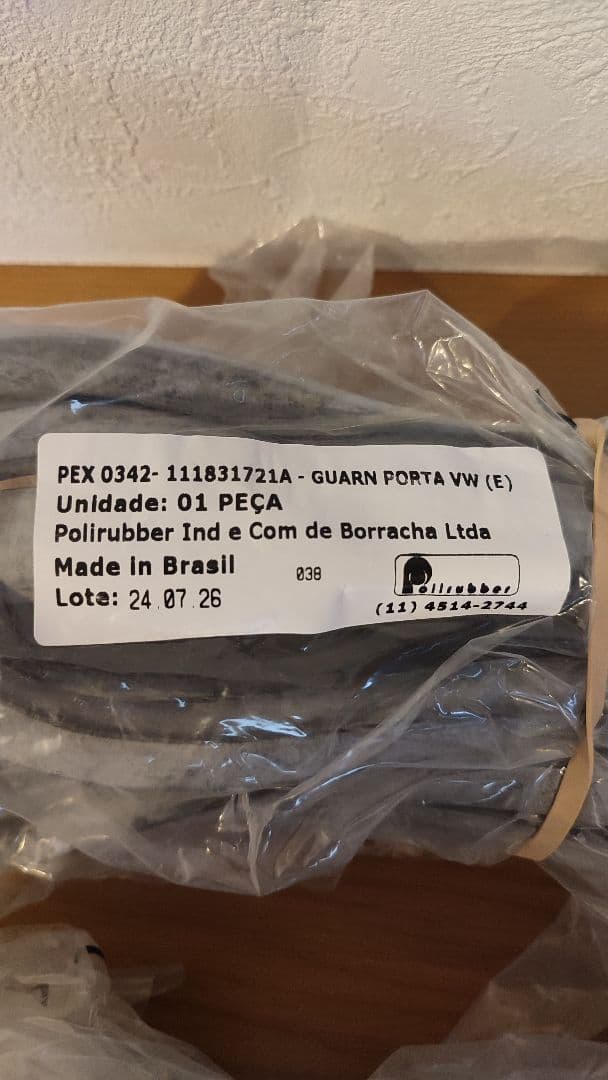 空冷 ビートル T-1 '56-'66 ドアシールラバー左右セット新品