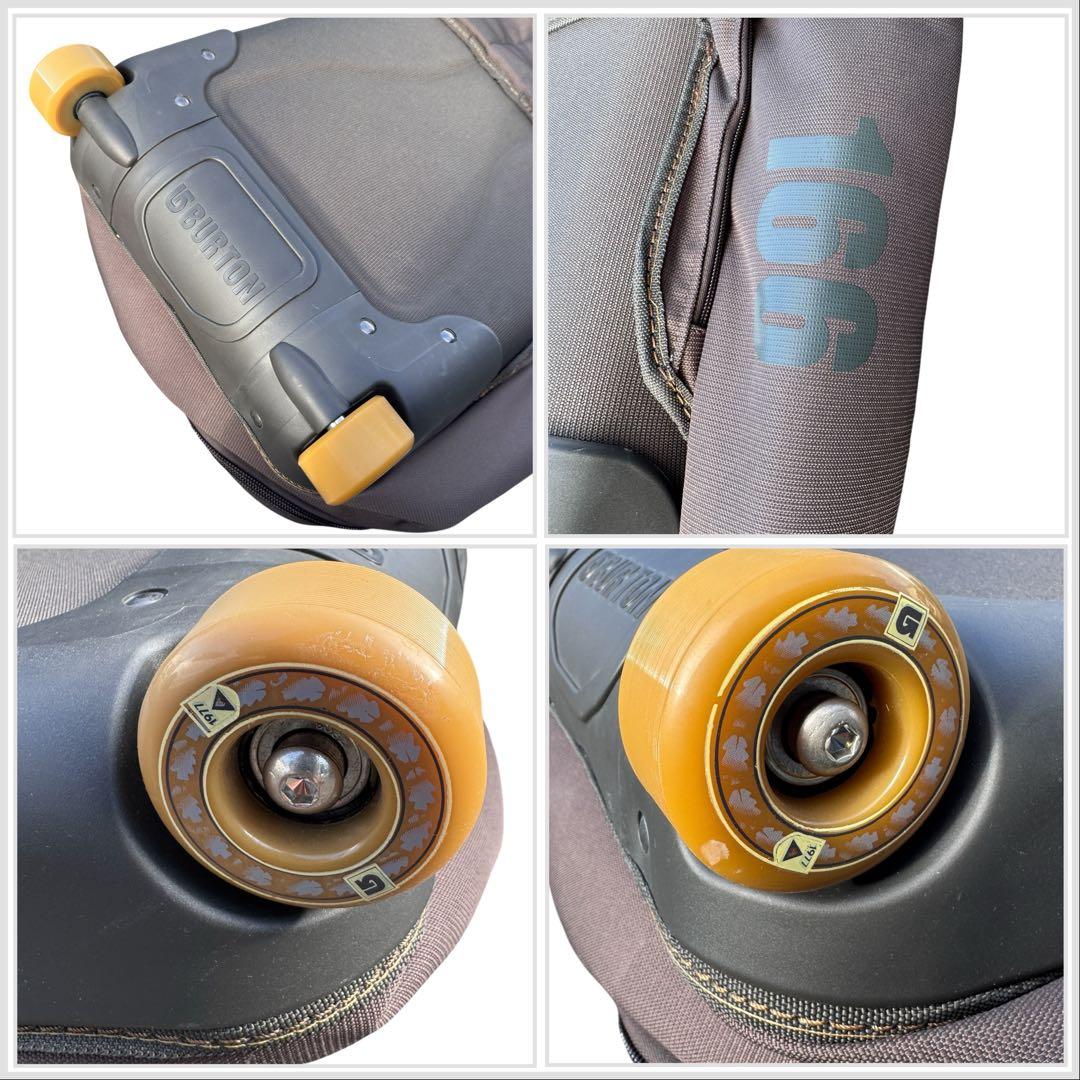 未使用！Burton スノーボードバッグ 茶色2ホイールキャスタ付き 166cm