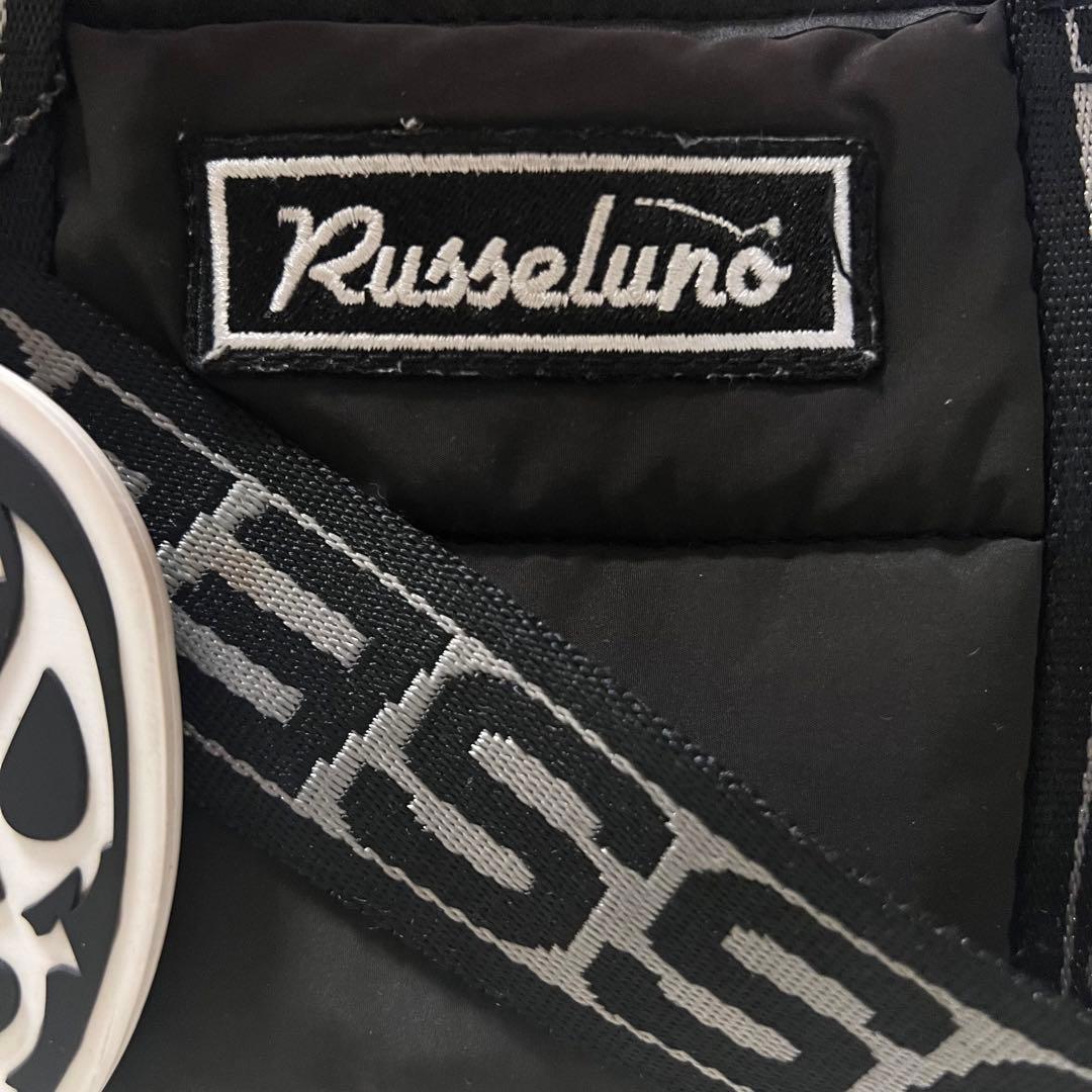 美品 RUSSELUNO ラッセルノ カートバッグ レザー パデッド 黒