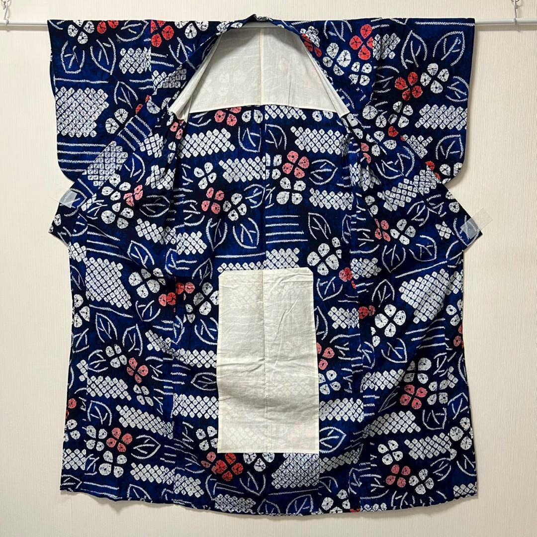 KL3162 有松鳴海絞り 浴衣 身丈159cm 夏着物 木綿