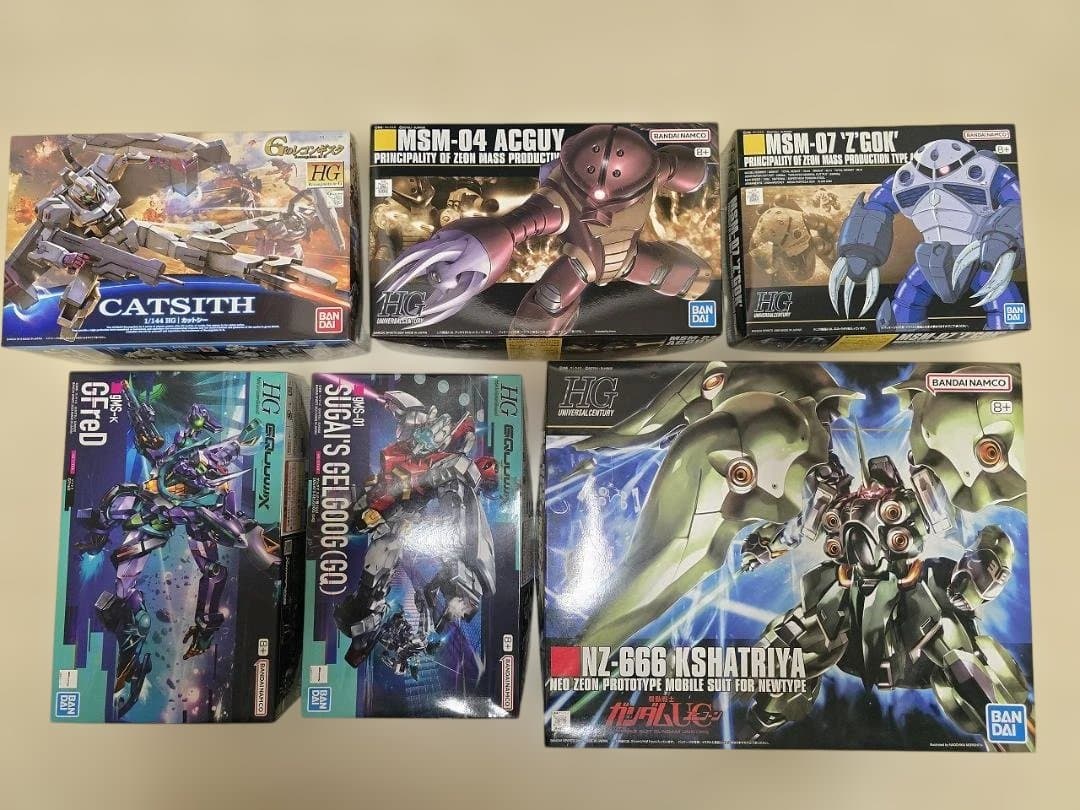 HG ガンプラ 6点セット