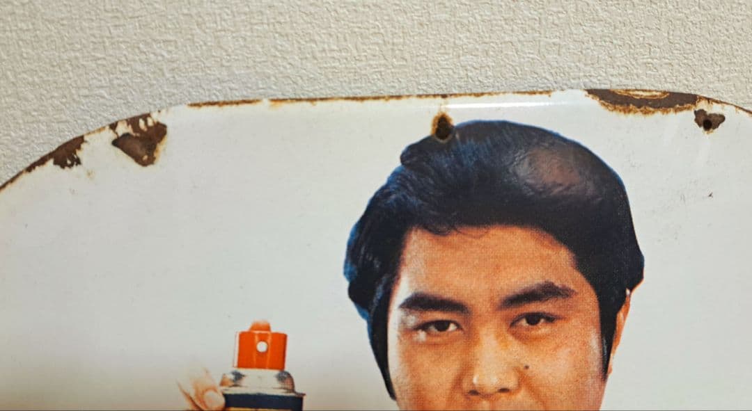 【昭和レトロ】強力殺虫剤 ハイアース【片面・ホーロー看板】