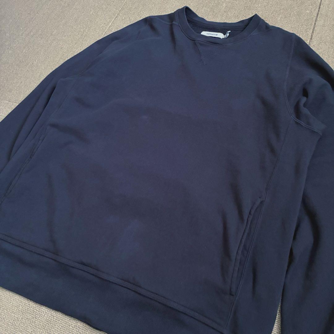 値下げ依頼 ノンネイティブ プルオーバー スウェット ネイビー 3