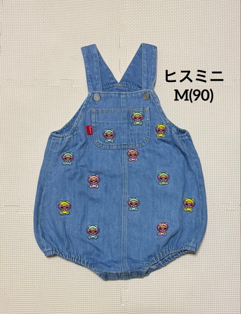 A*様 【ヒステリックミニ】　テディ 刺繍 ダルマオール　サロペット M(90㌢