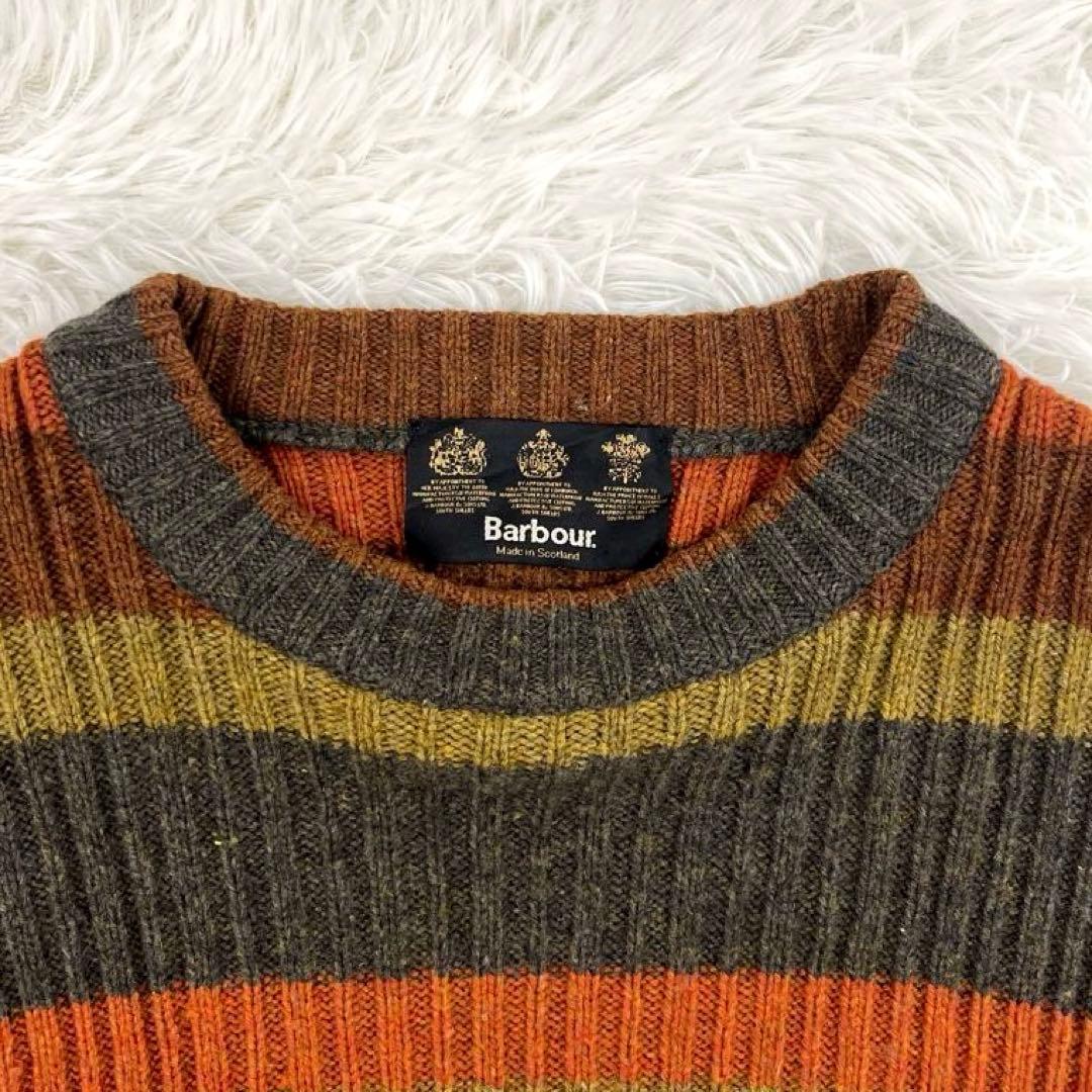 【美品】バブアー・長袖ウール・ニット・セーター・2000年製・3ワラント・M