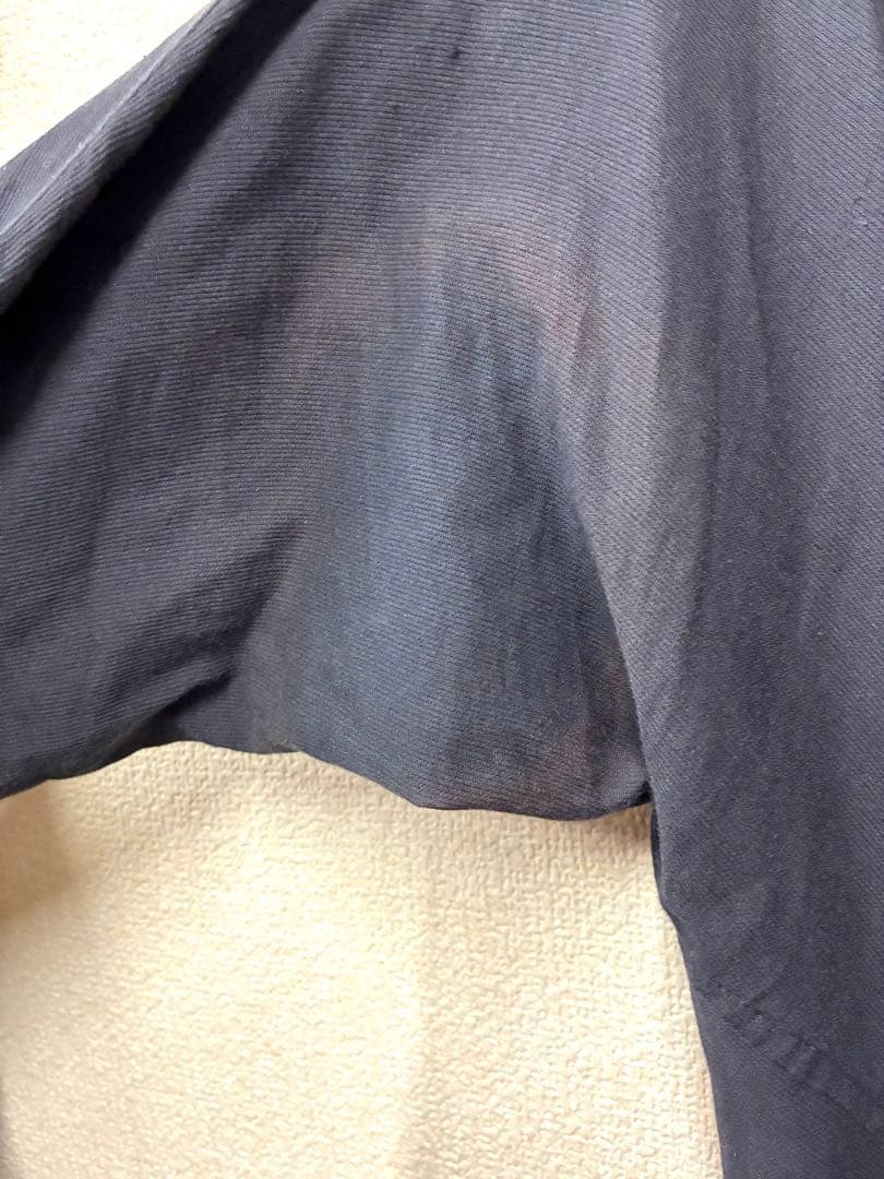 コムデギャルソン　変形デザイン長袖シャツトップス　黒　ブラック