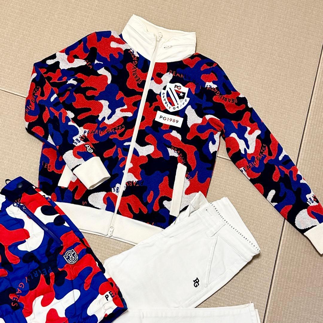 【極美品】パーリーゲイツ 蓄熱 ニット ブルゾン サイズ0