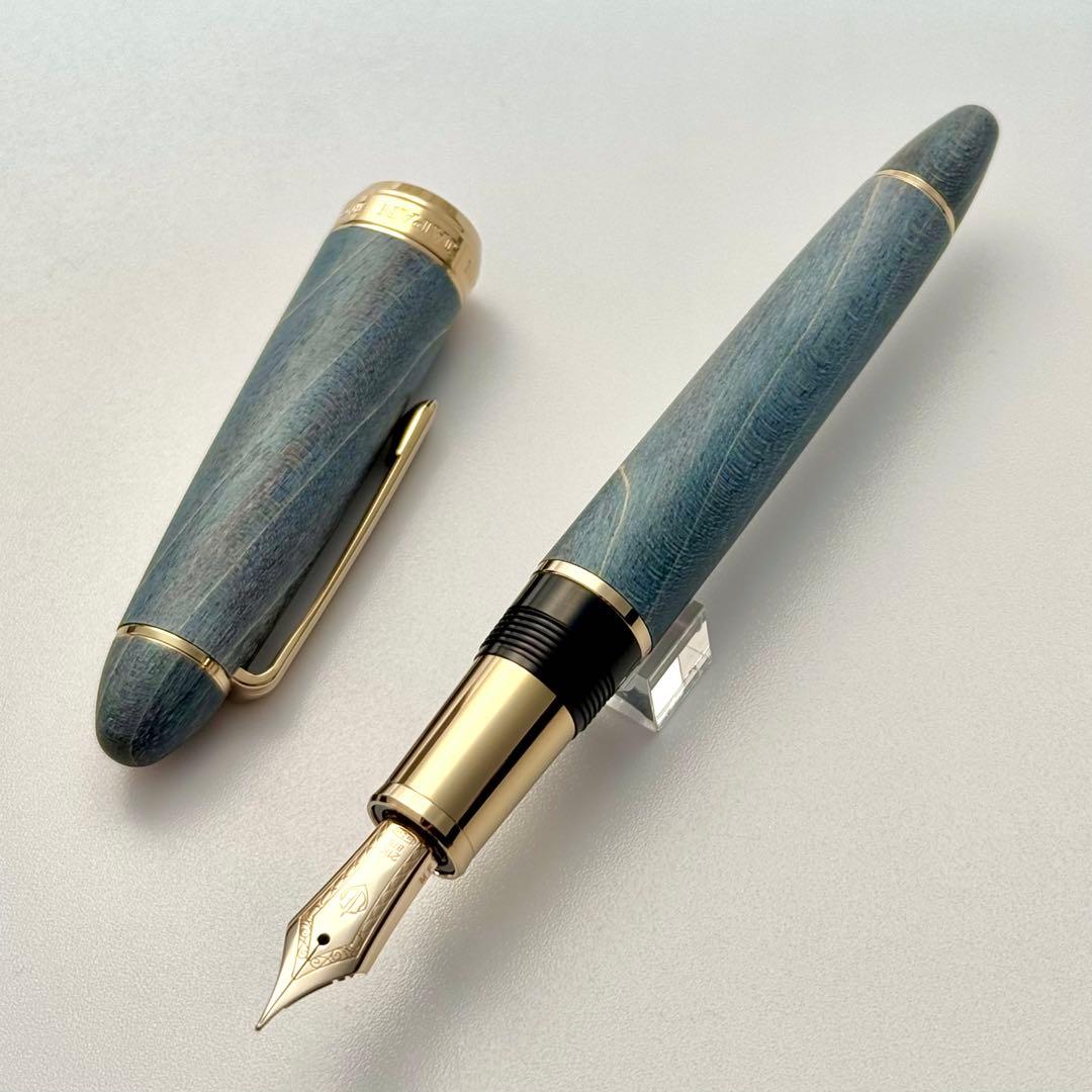 美品未使用 sailor セーラー万年筆 ハードメープル インディゴ 21金