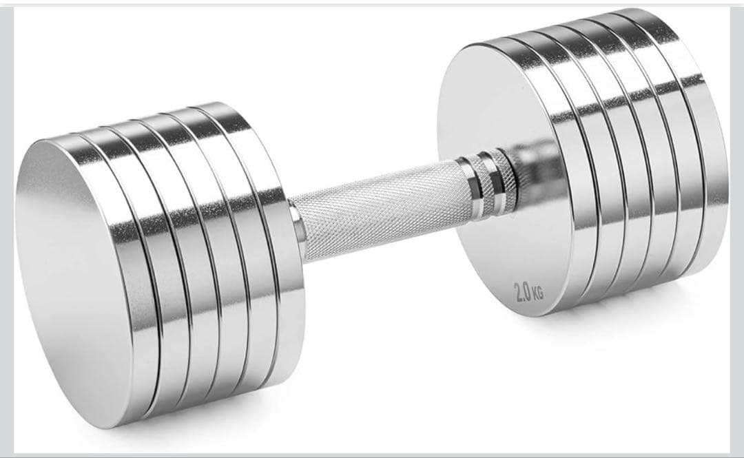 Northdeer クロームメッキダンベル 25kg×2可変式 1個購入も可