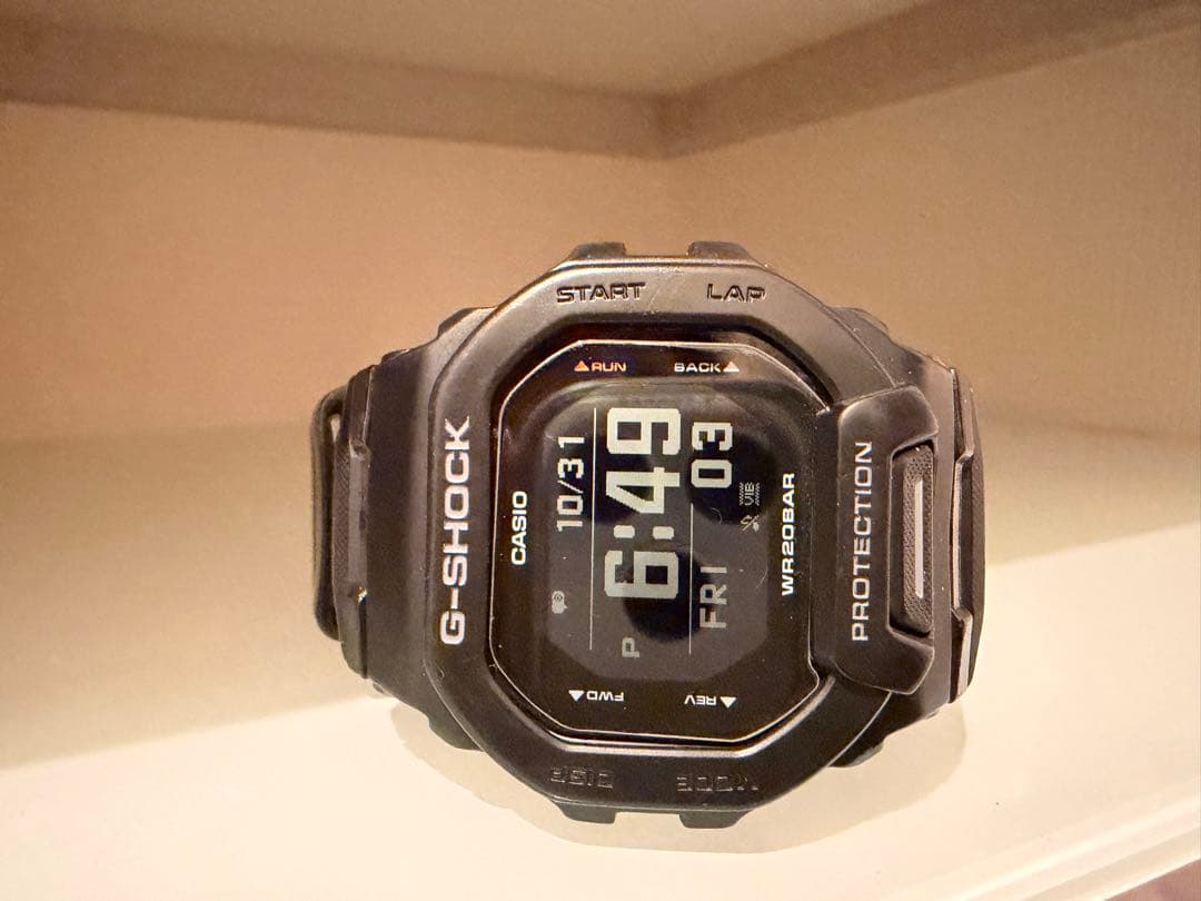 G-SHOCK デジタル腕時計 ブラック GBD-200 1JFガラスフィルム付