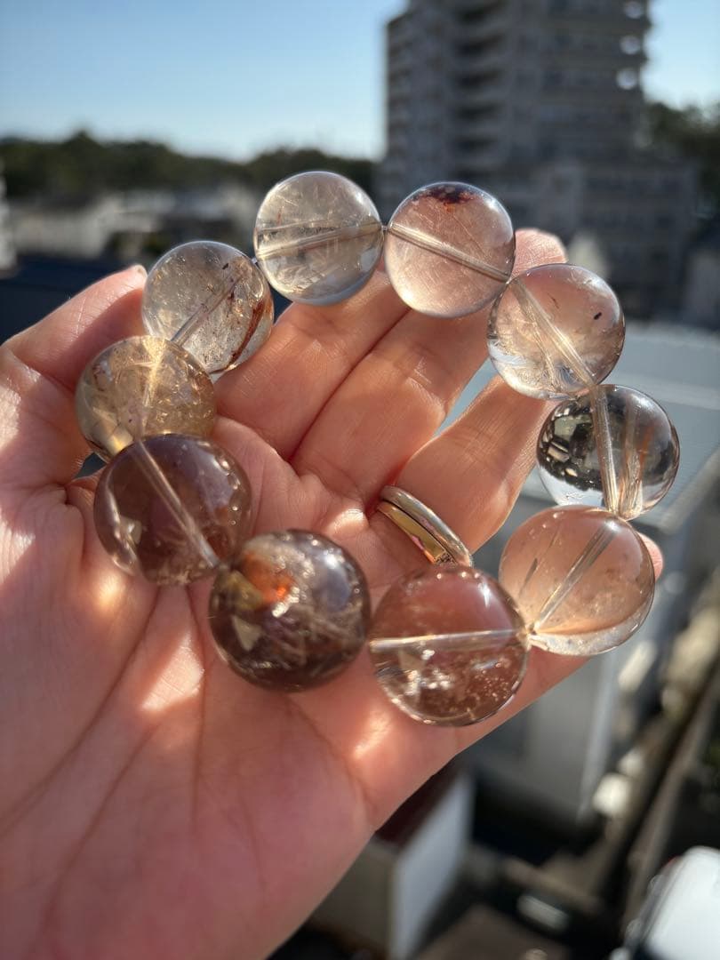 happy　エレスチャルクォーツ　ブレスレット