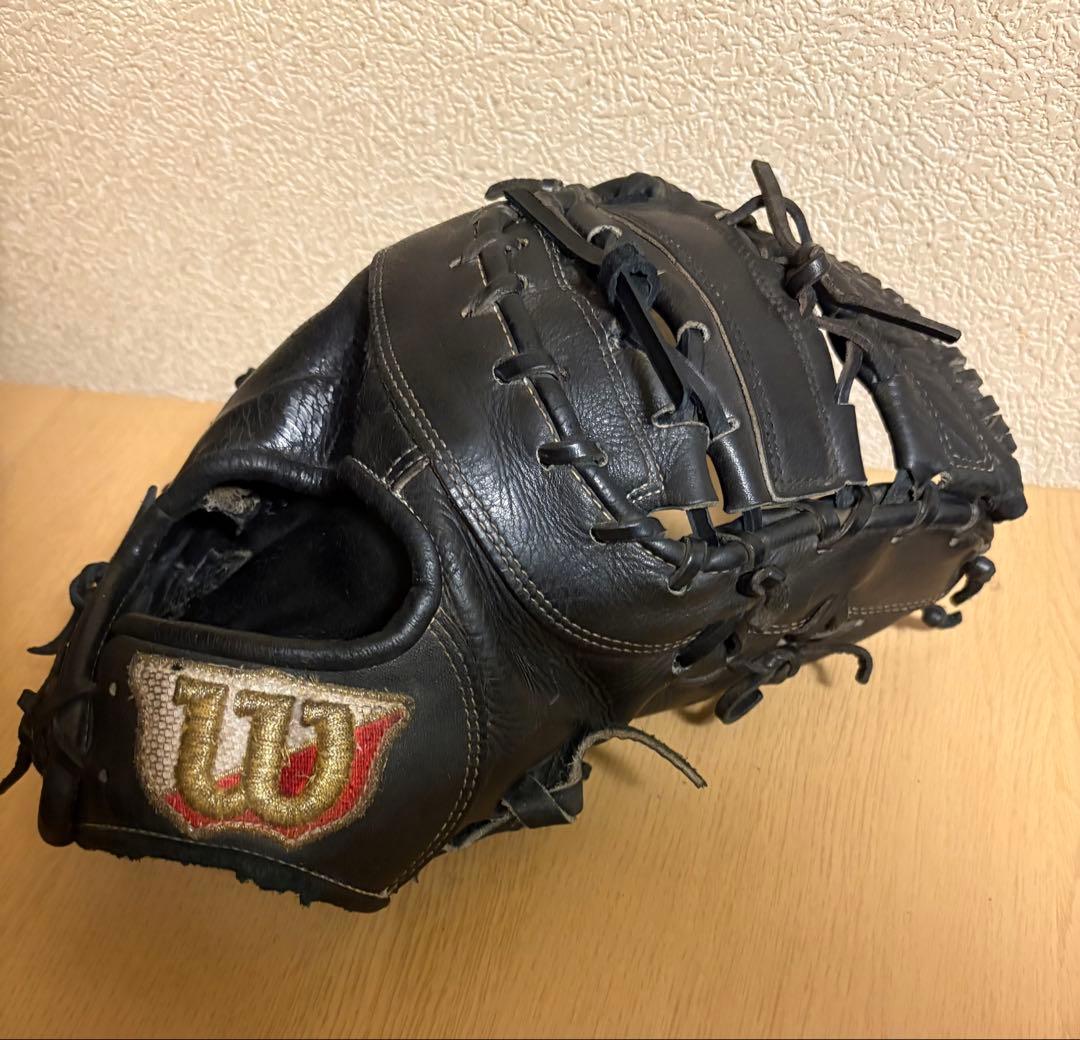 Wilson 硬式ファーストミット　黒　即戦力